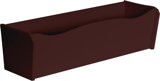 Flower Box 24" x 6" x 5" Dark Brown Polyethlene for Window Sills, Sheds, and Playhouses, 1 PK (FB24BRN-BX1)