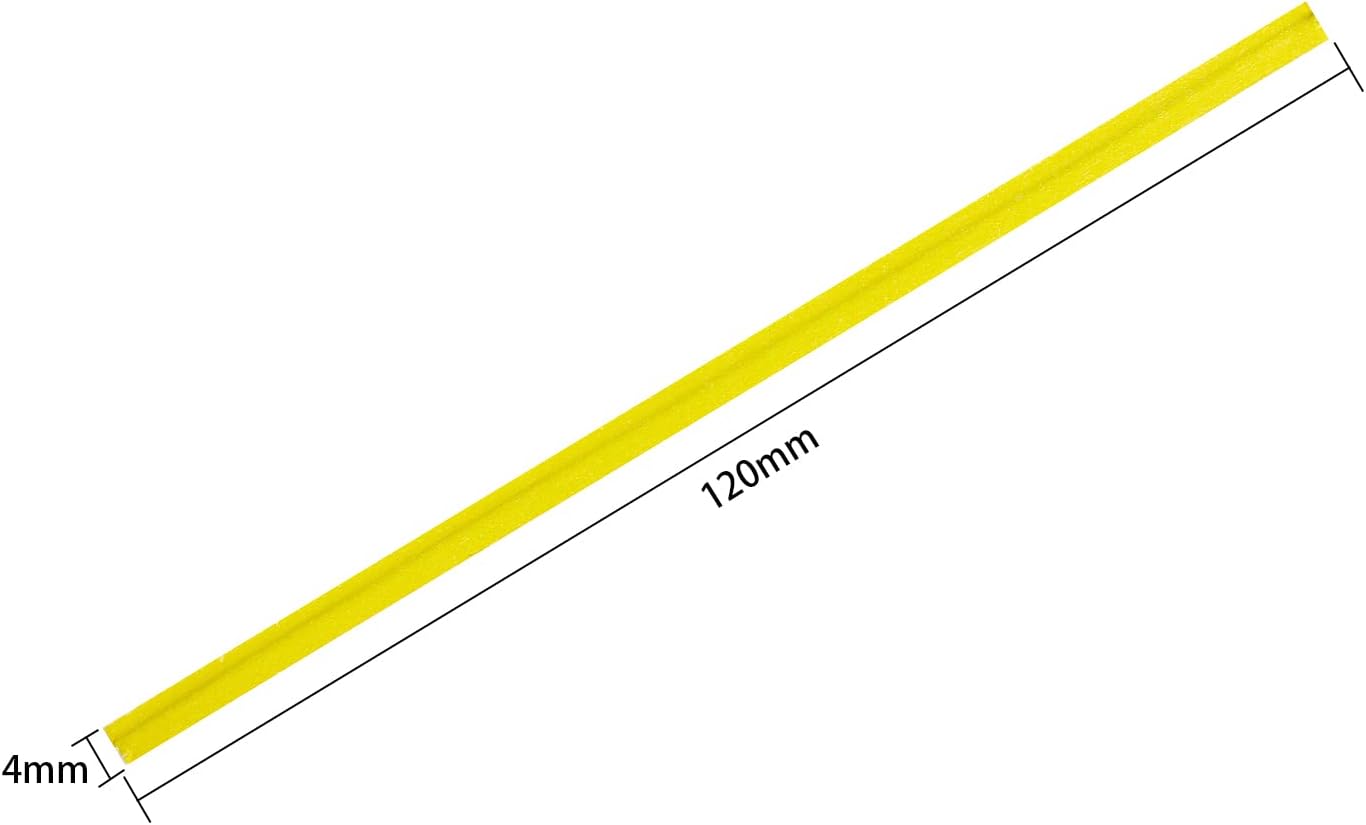 500 Pcs 5" Yellow Paper Twist Ties, for Party Cello Candy Bread Coffee Bags Cake Pops