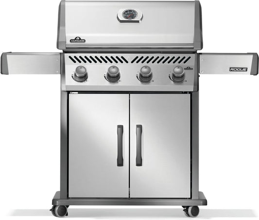 Napoleon Rogue 525 Propane Gas Grill, Stainless Steel, Durable 4-Burner Outdoor BBQ