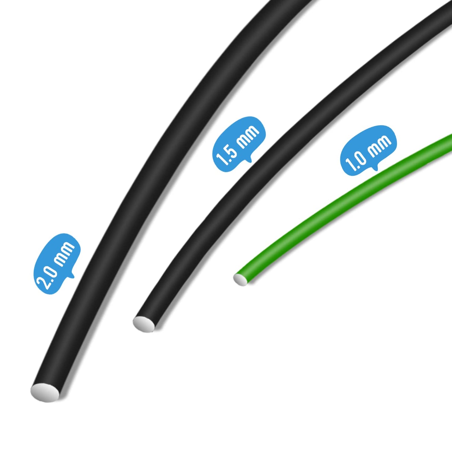 Sanlykate Bonsai Wire Tool Kit with Cutter, 5 Roll Tree Training Wires 164 Feet Total, 1.0mm, 1.5mm, 2.0mm Anodized Aluminum Wire Set, Hold Plant Branches Trunks (Black, Green, Brown)