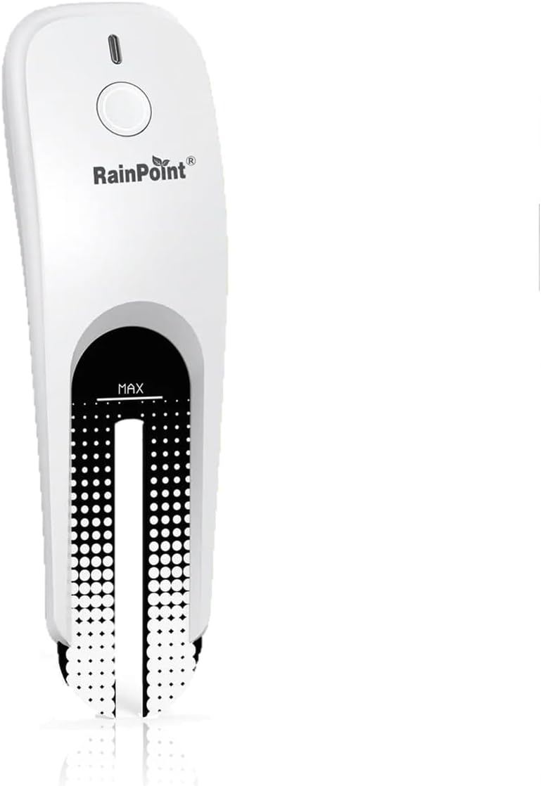 RainPoint 3-in-1 Smart Wireless Soil Moisture Meter for Plants Indoor/Outdoor Without Hub, WiFi APP Temperature Sunlight Sensor for Gardening Lawn Houseplants Monitor Hygrometer