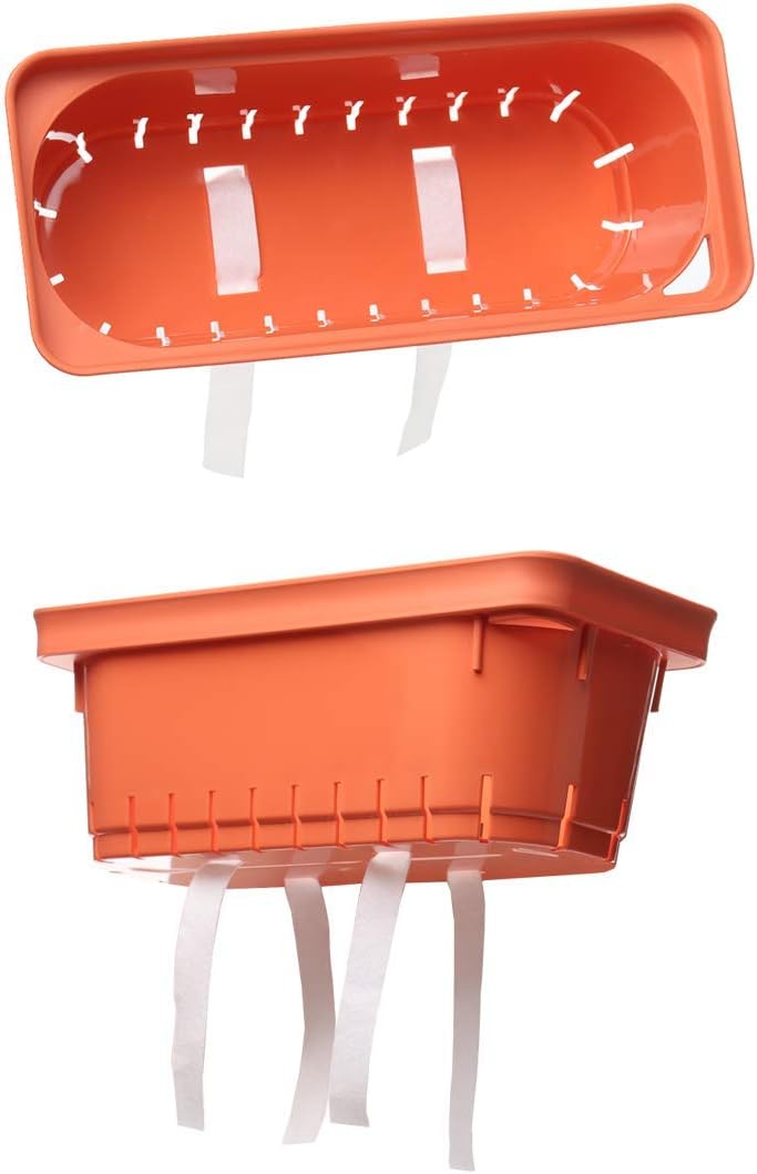 GardenBasix Self Watering Planter Pots Window Box for Indoor Plants Home Garden Modern Decorative Flower Pot for All House Herbs Succulents Set of 6 (6, Clay(Rectangle))