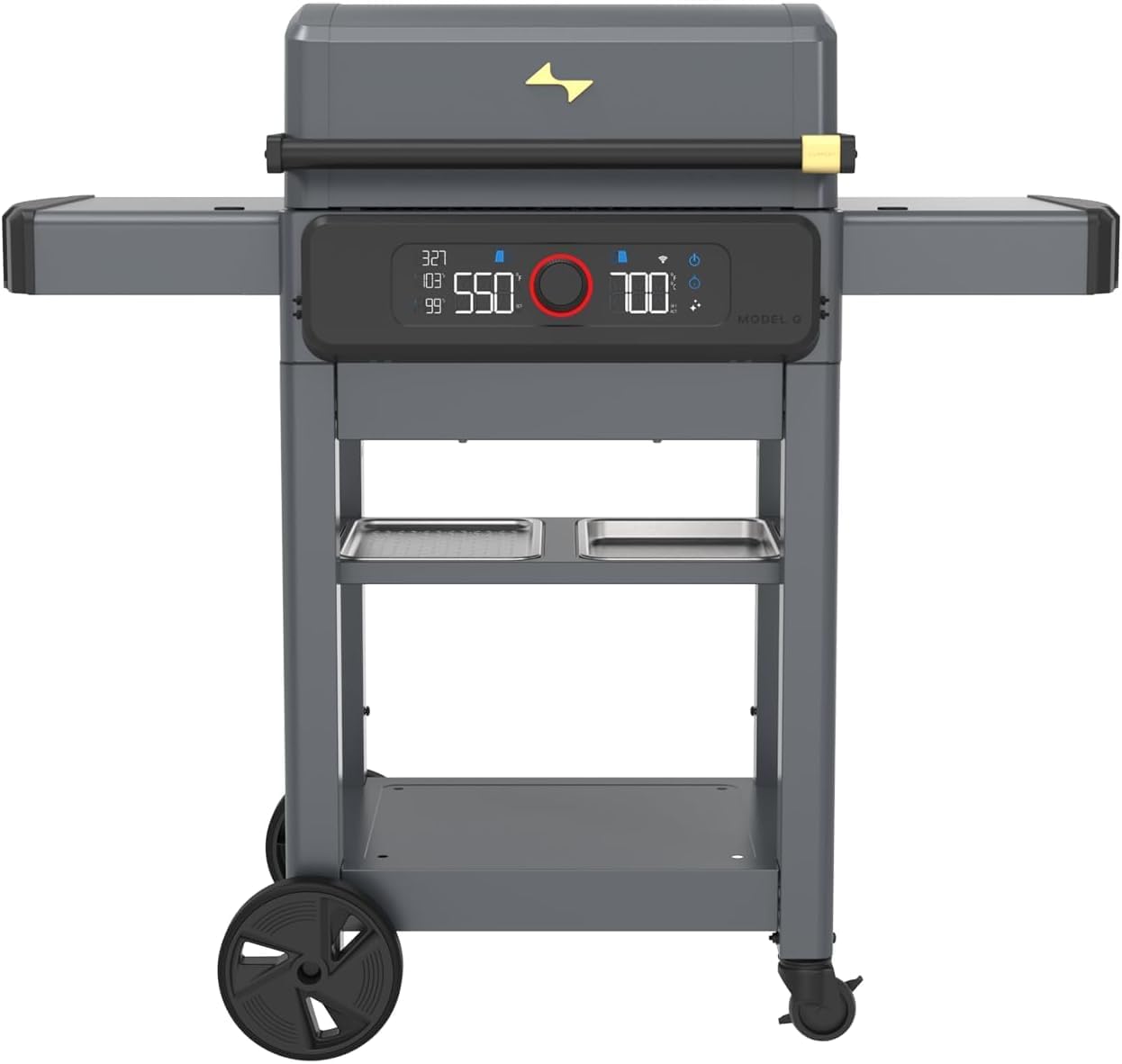 Current® Model G Dual Zone Grill, Smart Electric Outdoor Grill with 200°F to 700°F Range for Searing & Roasting, Digital Precision, Independent Heat Zones, Apartment-Friendly & Weather-Resistant
