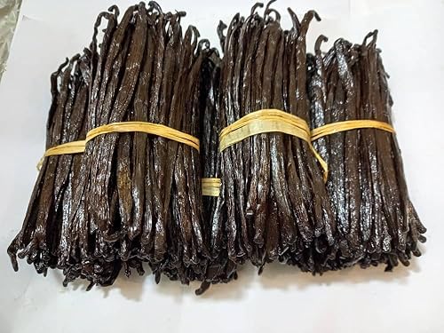 10 Whole Vanilla Beans Grade A+, Premium Bulk Vanilla Bean Pods For Making VanillaExtract and Baking, 6-8 Inches, Non GMO. by NYVanilla