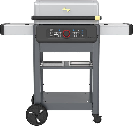 Current® Model G Dual Zone Grill, Smart Electric Outdoor Grill with 200°F to 700°F Range for Searing & Roasting, Digital Precision, Independent Heat Zones, Apartment-Friendly & Weather-Resistant