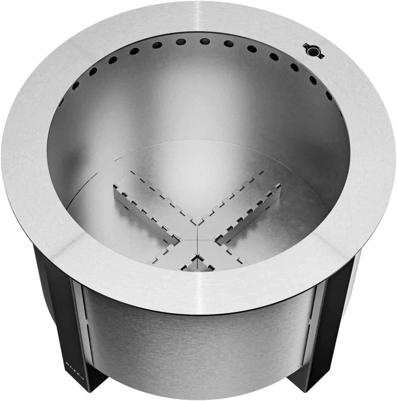 Breeo Smokeless Fire Pit (X Series 19, Stainless Steel) | 22.1 inch Smokeless Firepit for Outside | 47 Pounds | Ideal for Families Compatible with Wide Range of Breeo Accessories