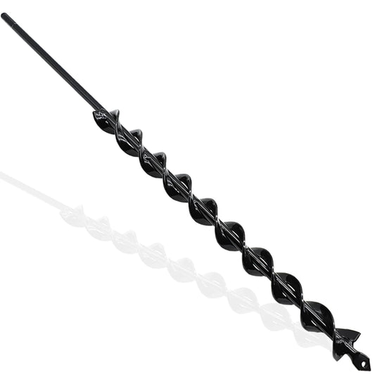 TCBWFY 24 Inch Auger Drill Bit for Planting - 1.2"x24" Long Handle Easy Planter Garden Auger - Bulb & Bedding Plant Augers - Post Hole Digger for 3/8”Hex Drive Drill