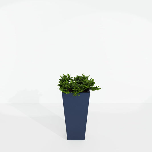 Tapered Planter (Navy Blue, 12" x 12" x 24")