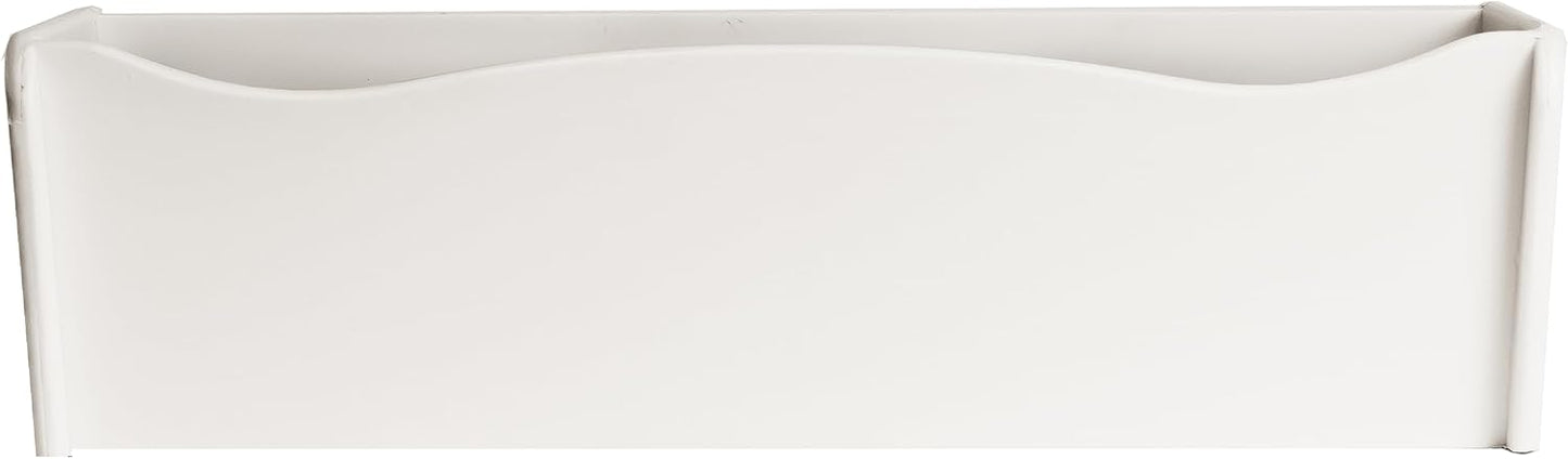 Flower Box 18" x 6" x 5" Gray Polyethlene for Window Sills, Sheds, and Playhouses, 1 PK (FB18GY-BX1)