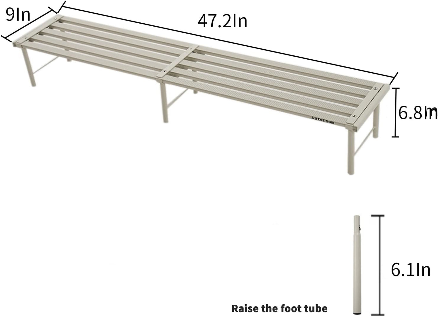 Metal Plant Stand, Rust-proof Aluminum Flower Pot Stand, Plants Display Stands Decoration Racks for Living Room Balconies and Gardens (120 White)