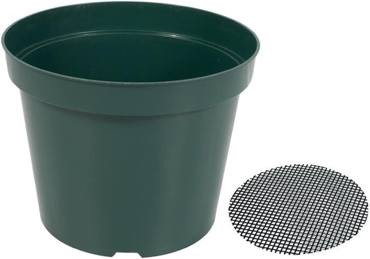 40 Pack 4 Inch Plastic Nursery Pots with Mesh Pad, Thick Sturdy Plastic Plant Pots with Drainage Holes Indoor/Ourdoor Flower Planter Pots, Green