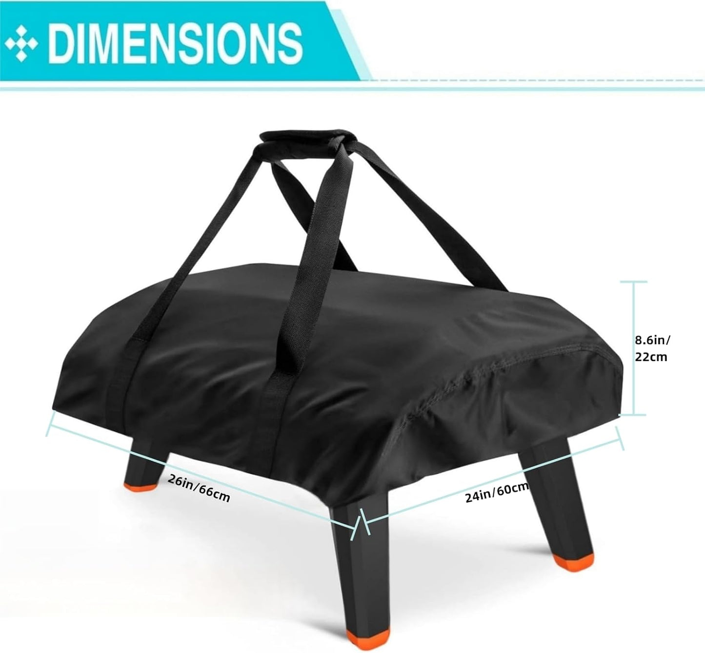 Pizza Oven Cover for Ooni Koda 16-TwoPone Waterproof Pizza Oven Accessories Carry Cover for Outdoor