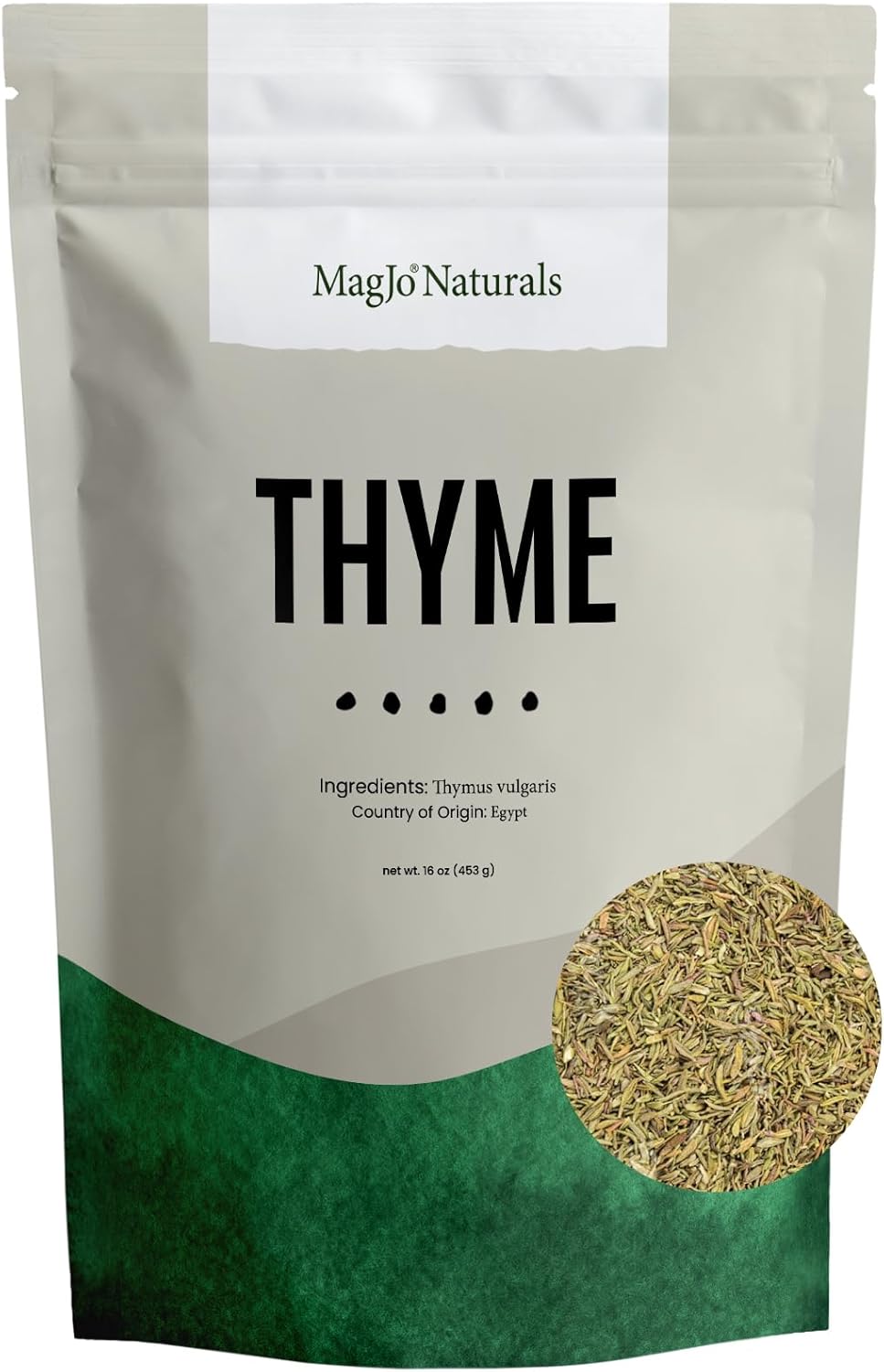 Thyme Leaf | Loose Leaf | Bulk 1 Pound bag | MagJo Naturals