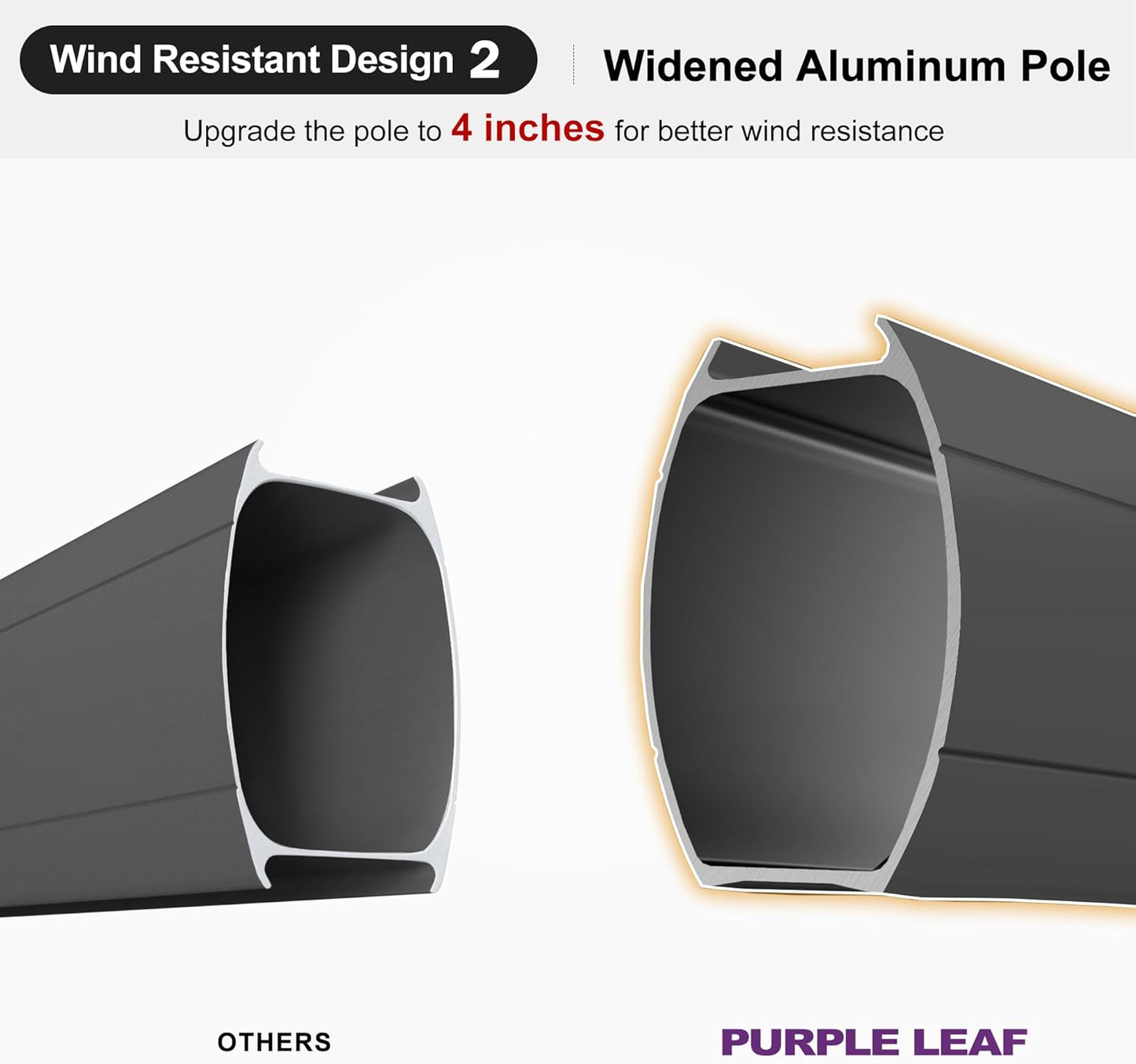 PURPLE LEAF 12FT Cantilever Outdoor Umbrellas Large Patio Umbrella Hanging Double Top Square Offset Umbrella with 360°Rotation Tilting Umbrella Outdoor Patio, Taupe