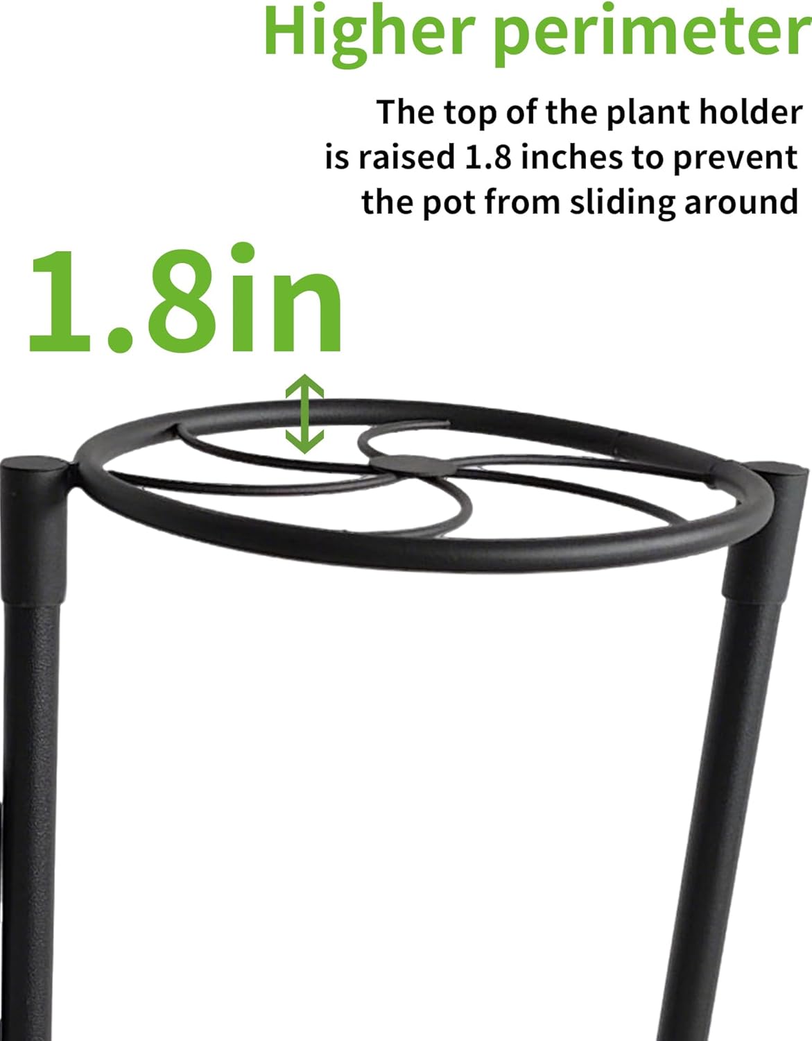 Corner Plant Stand Indoor Outdoor Tall Metal Flower Pot Stands for Multiple Plants 5 Tier Heavy Duty Plant Shelf for Patio Garden Balcony Living Room Bedroom Black Kite