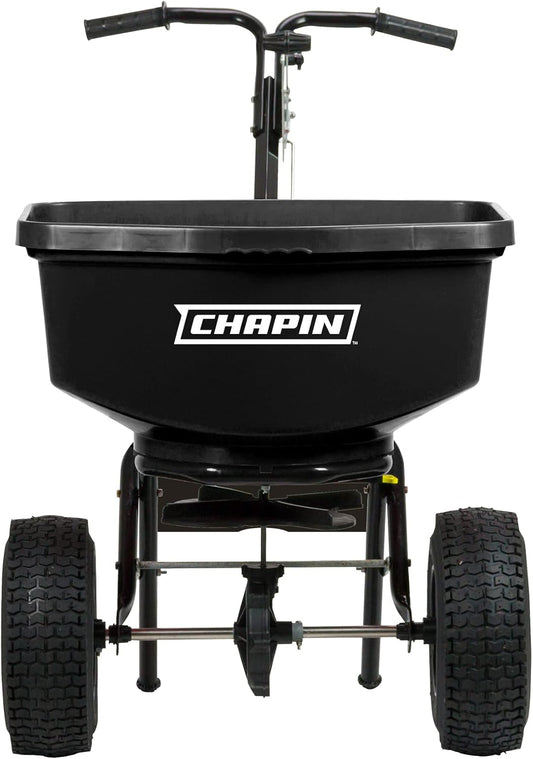 Chapin International 8304C 100-pound Contractor Turf Broadcast Spreader, 1-Pack, Black
