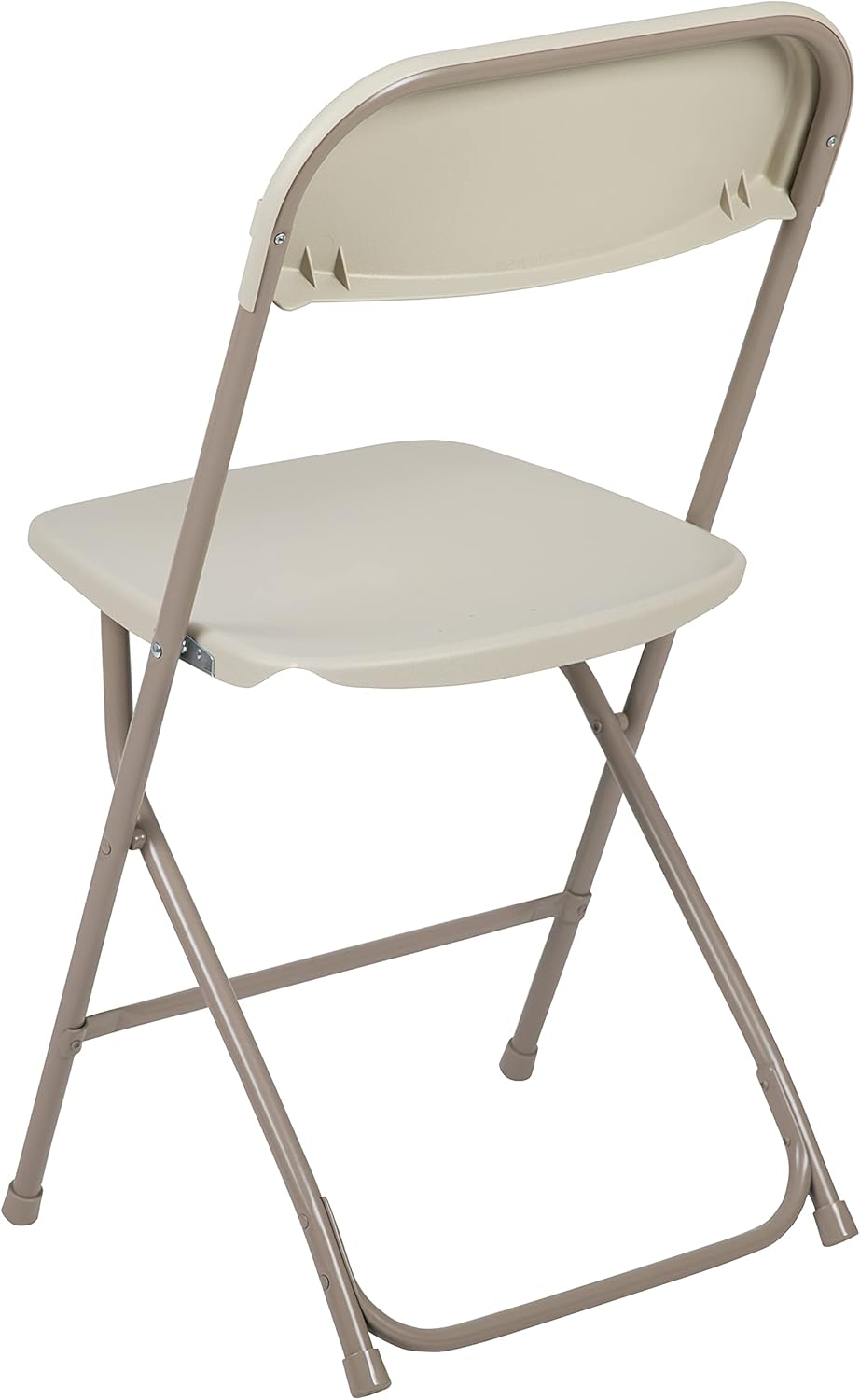 Flash Furniture Hercules Series Plastic Folding Chair - Beige - 4 Pack 650LB Weight Capacity Comfortable Event Chair-Lightweight Folding Chair
