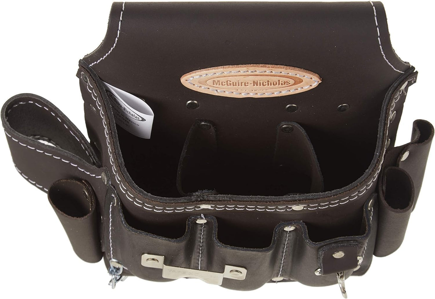 McGuire-Nicholas 526-CC Brown Professional Electrician'S Pouch, oil tanned leather