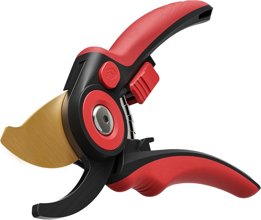 FLORA GUARD Bypass Pruning Shears 8.2" – Ultra Sharp SK5 Steel Blades with Titanium Coating, Ergonomic Rubber Handle Hand Pruners for 3/4" Branch Cutting, Garden Shears for Yard & Fruit Trees