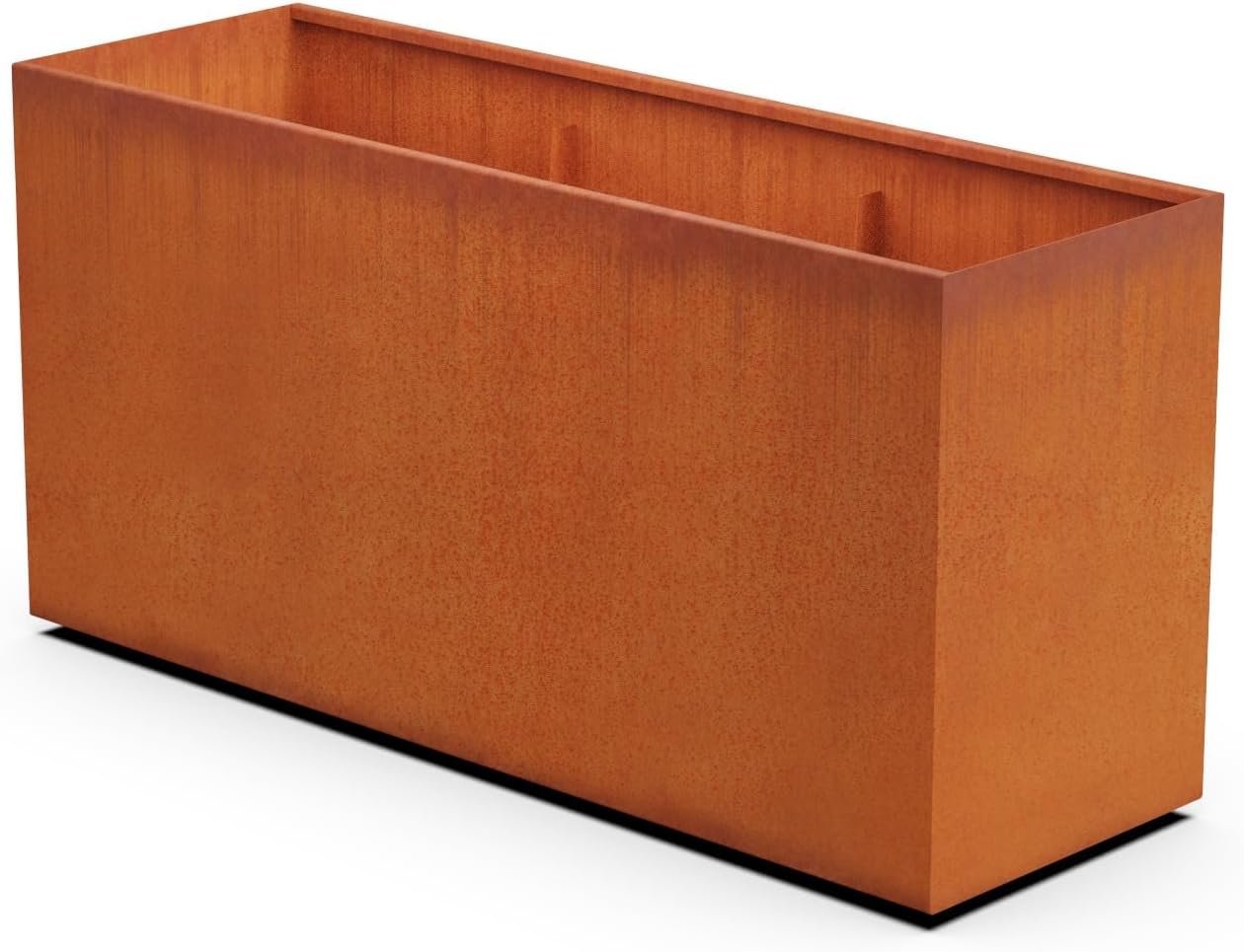 Corten Steel Planter Rectangle Outdoor Metal Garden Box Heavy Duty | Made in USA | Fully Assembled