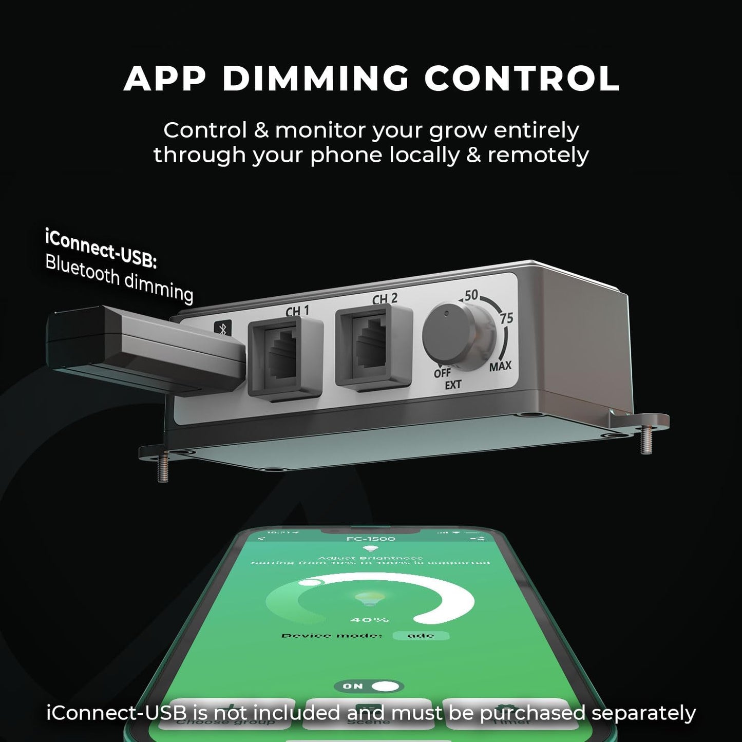 MARS HYDRO 3x3 Smart Grow Tent Kit Complete System with Smart WiFi Control Ventilation System,150W FC1500 Samsung LM301H Grow Light,App Dimming Control,1680D High Reflective Mylar,10 Speed Fan