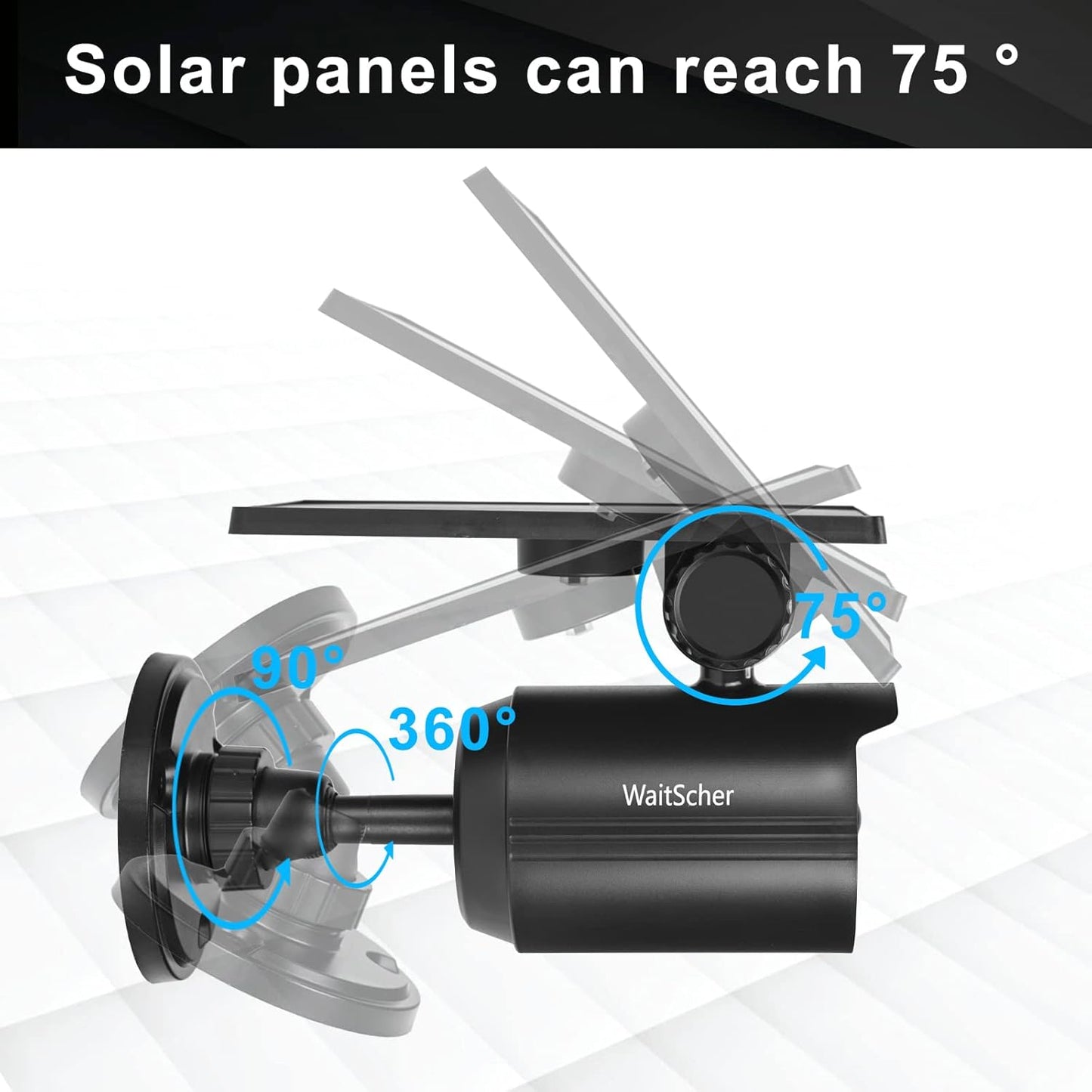 Solar Motion Lights Outdoor IP67 Waterproof Security Flood Lights 1800LM 3600mAh for Garage, Driveway, Path, Patio, Front Door, Landscape 4 Pack