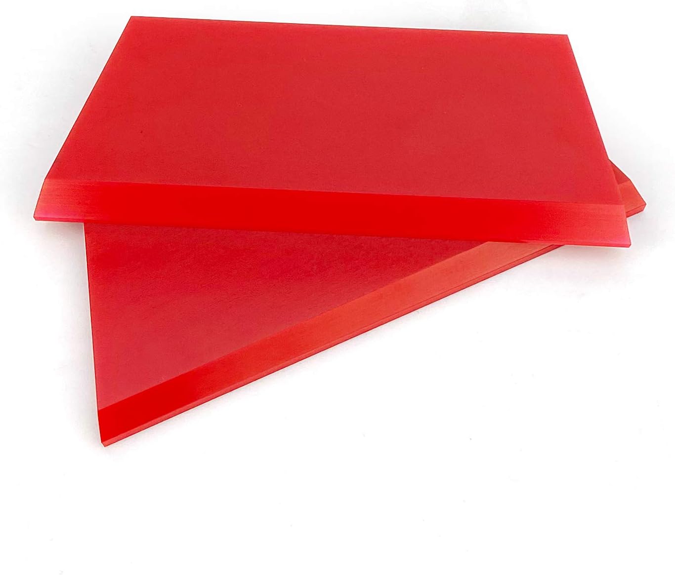 CARTINTS 2pack Squeegee Blades Replacement Mini Squeegee, 5.1x 2 inch, for Cleaning Glass, Shower Door and Car Windows and Screen Printing,Red