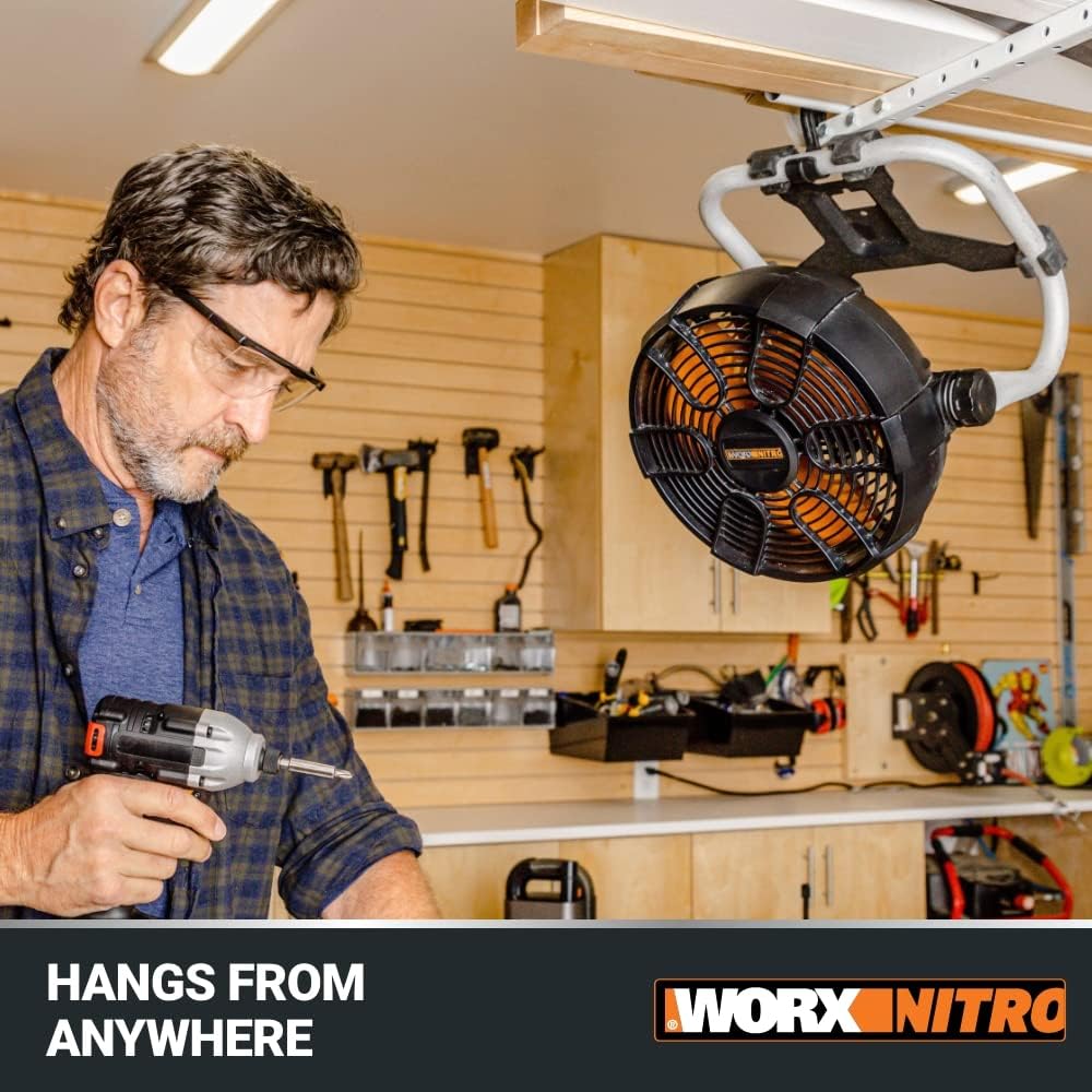 WORX Nitro WX095L 20V Power Share Cordless Work Fan with Ready Charge