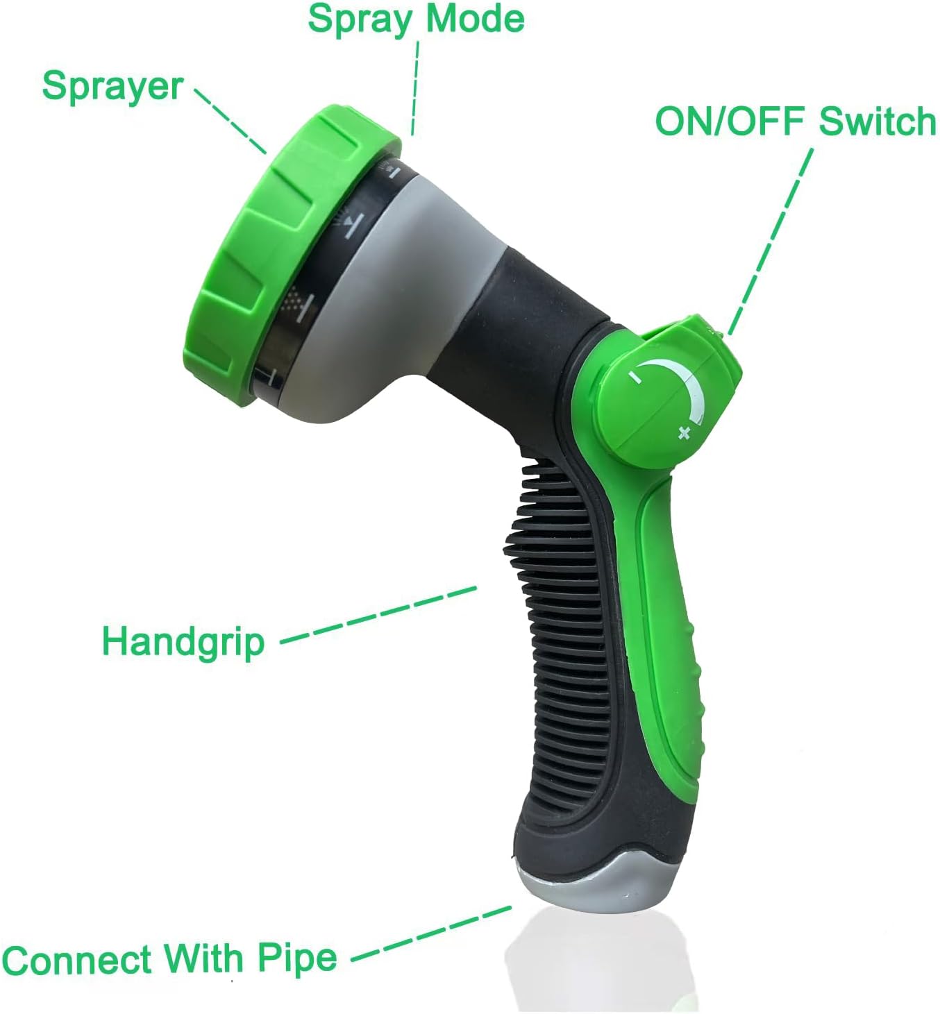 Metal Garden Hose 100Ft Stainless Steel Water Hose Heavy Duty with 10 Way Nozzle-Flexible Lightweight Durable No Kink & Tangle，Strong 3/4’’ Solid Metal Fitting a Stop Valve for Outdoor Yard