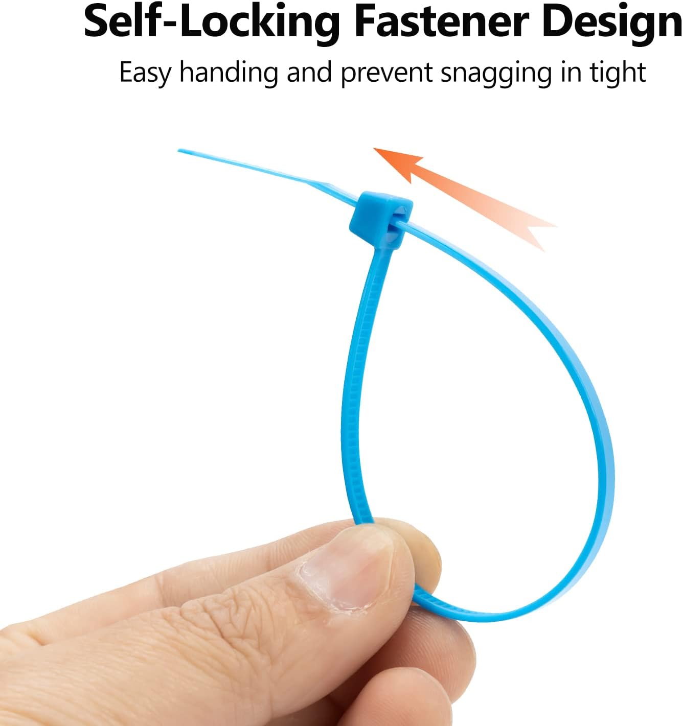 XINGO 100PCS Cable Zip Ties Heavy Duty, Premium Nylon Plastic Wire Ties with 50 Pounds Tensile Strength, Self-Locking Black Nylon Zip Ties for Indoor and Outdoor (16 inch, Red)