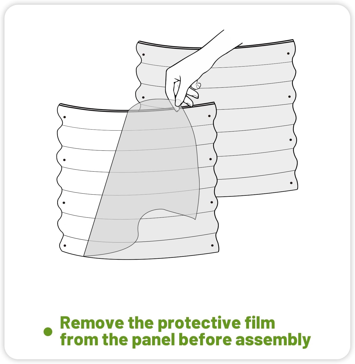 SnugNiture 8x2x2ft Raised Garden Bed Kit, 24" Tall Outdoor Metal Raised Planter Box for Planting Plants Vegetables Flowers Fruits, Green