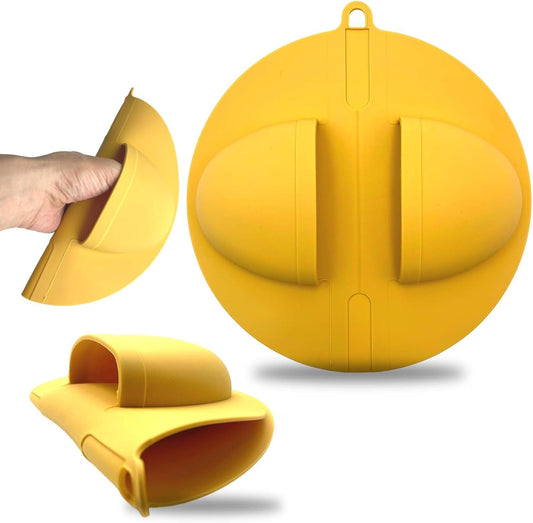 2 Pack Outdoor Grilling Mitts, Heat Resistant High Temperature Silicone Oven Grilling Gloves, Easy to Clean, Non-Slip Textured Lining, Can Be Used for Cooking, Smoking, BBQ and Food Handling.