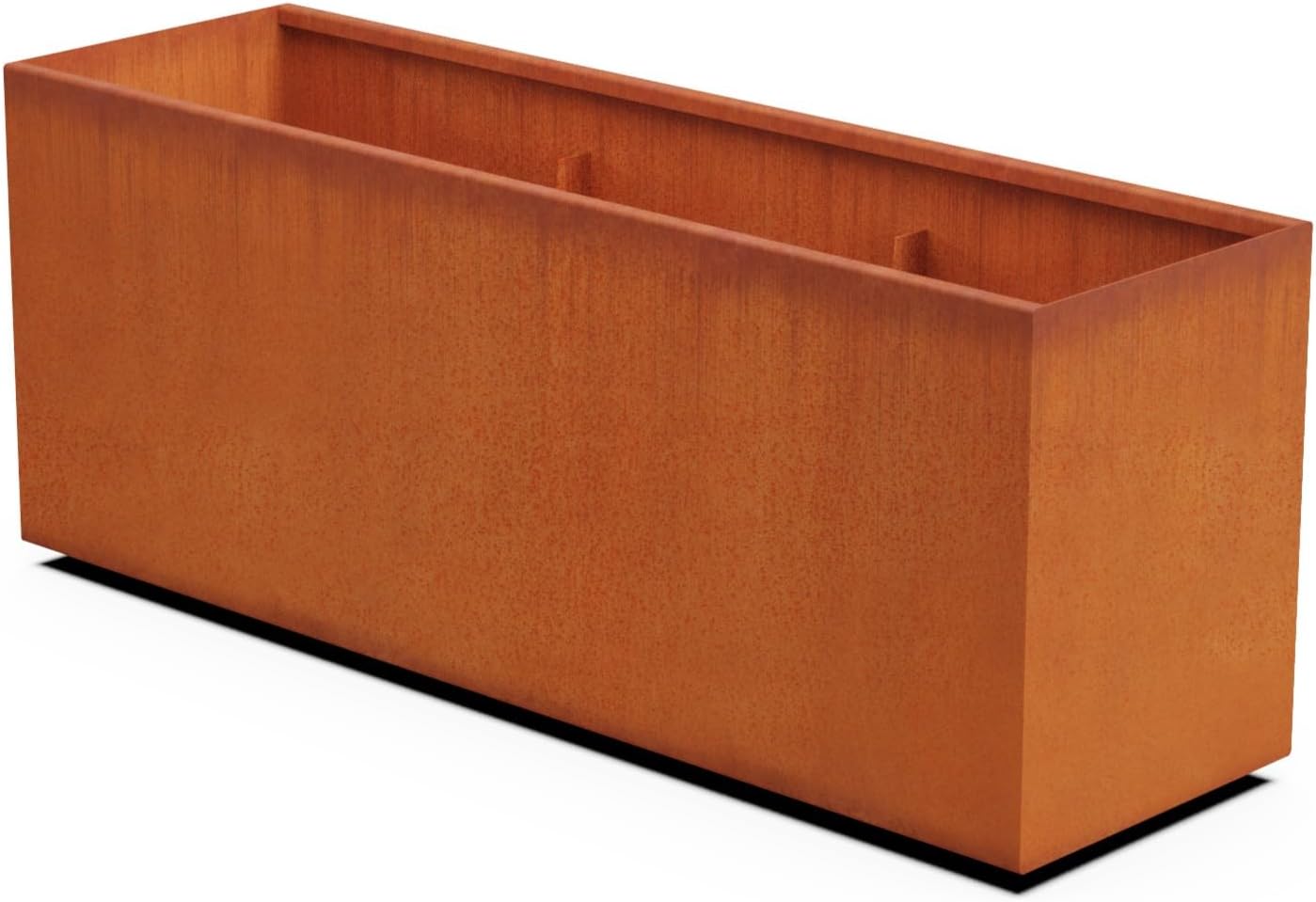 Corten Steel Planter Rectangle Outdoor Metal Garden Box Heavy Duty | Made in USA | Fully Assembled