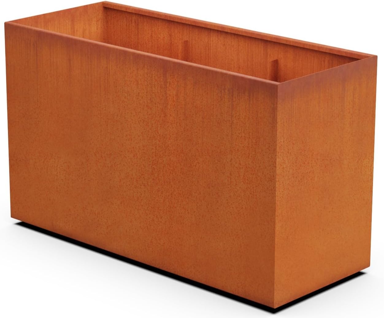 Corten Steel Planter Rectangle Outdoor Metal Garden Box Heavy Duty | Made in USA | Fully Assembled
