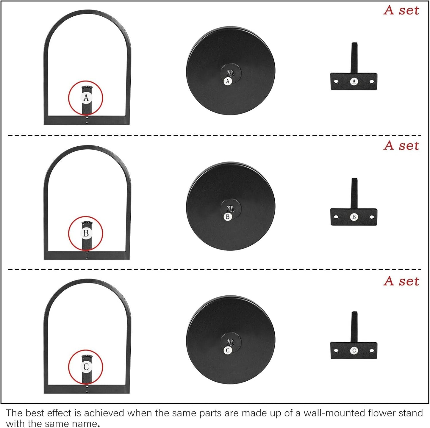 Wall Plant Holder, Wall Planter for Indoor Plants, Window Plant shelves for Multiple Plants Indoor Outdoor, Framed Plant Holder for Home Decor (2 Pack)