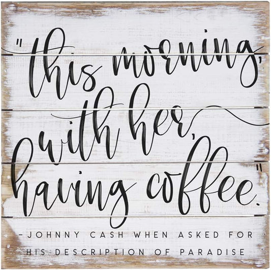 Simply Said, INC Perfect Pallets Petites Johnny Cash's Paradise, 8x8 in Wood Sign PET19508