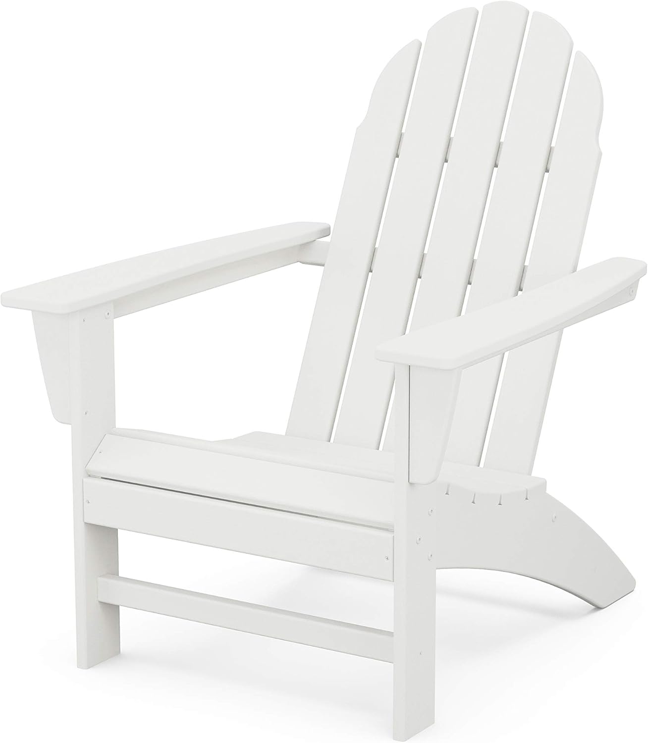 Polywood Vineyard Adirondack Chair, White