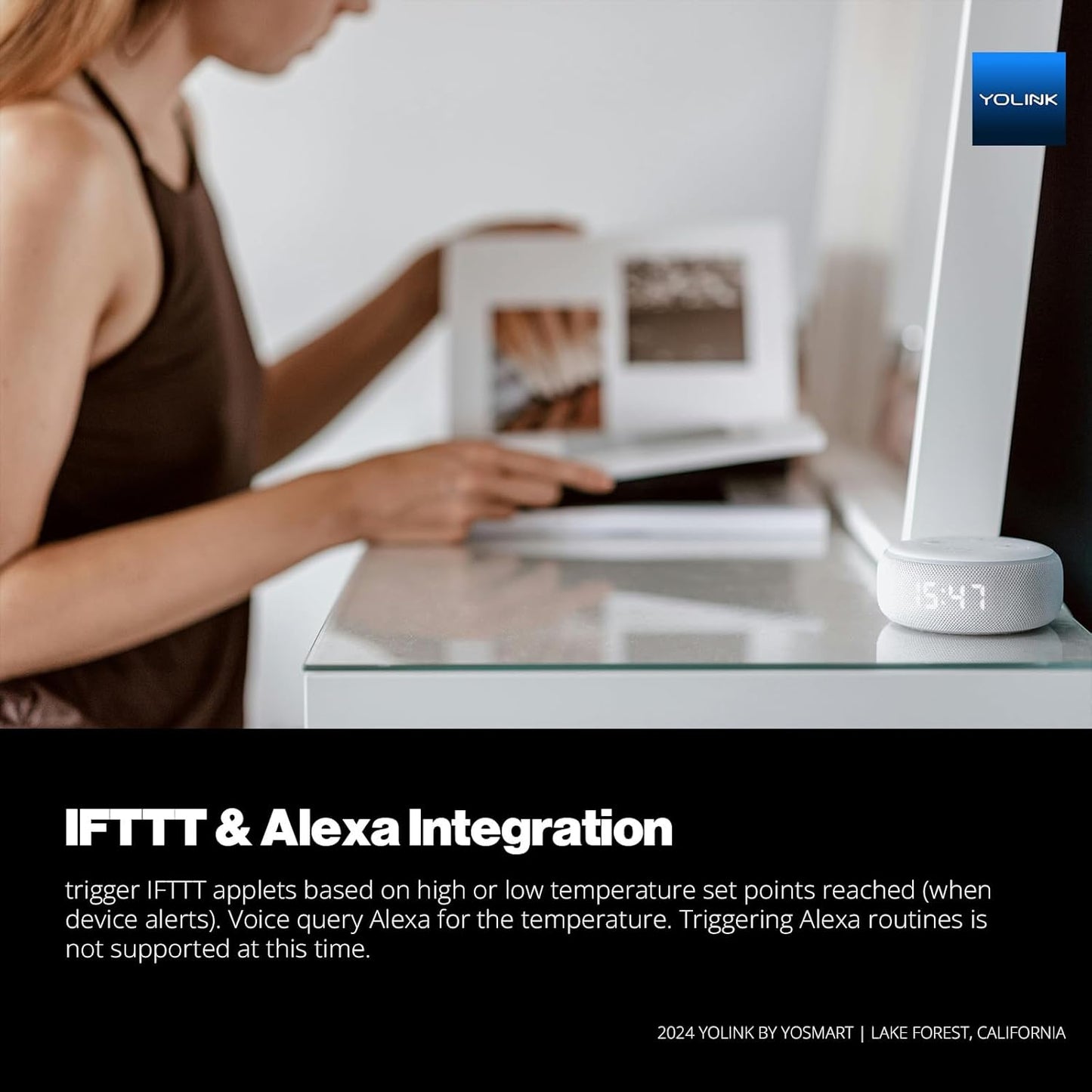 YoLink Smart Freezer Thermometer, LoRa Wireless Fridge Temperature Sensor 3-Pack, Ideal for Refrigerator, Freezer, Greenhouse, Pet Cage, App & SMS Alerts, 5-Year Battery, Hub Included