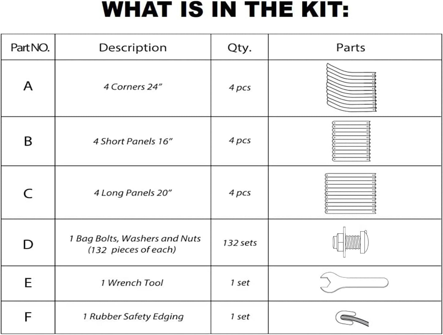 Olle Galvanized Raised Garden Bed Outdoor 32" Tall 12 in 1 Metal Raised Garden Planter Raised Bed for Growing Flowers Herbs Vegetables Bed Raised, Midnight Grey 32" Tall