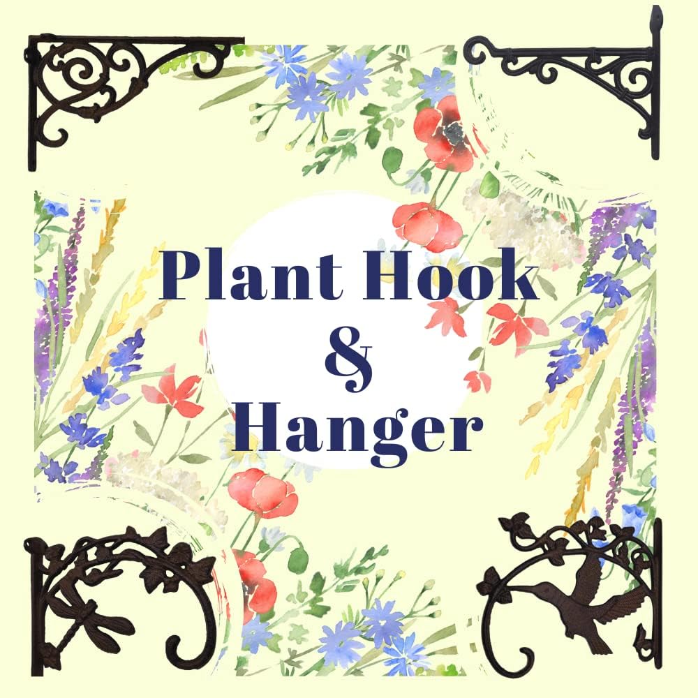 Comfy Hour Antique and Vintage Animal Collection Cast Iron Wall Mount Bracket, Hangers for Planter, Bird Feeder, Lanterns Wind Chimes, Outdoor Decoration- Bird