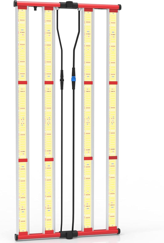 AGLEX 420W LED Grow Light, Full Spectrum with UV IR, Daisy Chain & Dimmable for Indoor Growing, 4x5ft Core Coverage