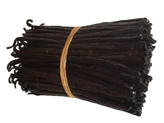 8oz Madagascar Organic Vanilla Beans Grade A. Certified USDA Organic. Fresh 6"-8" for Cooking, Baking and Extract by FITNCLEAN VANILLA| 0.5 lb Bulk NON-GMO Whole Bourbon Gourmet Pods.