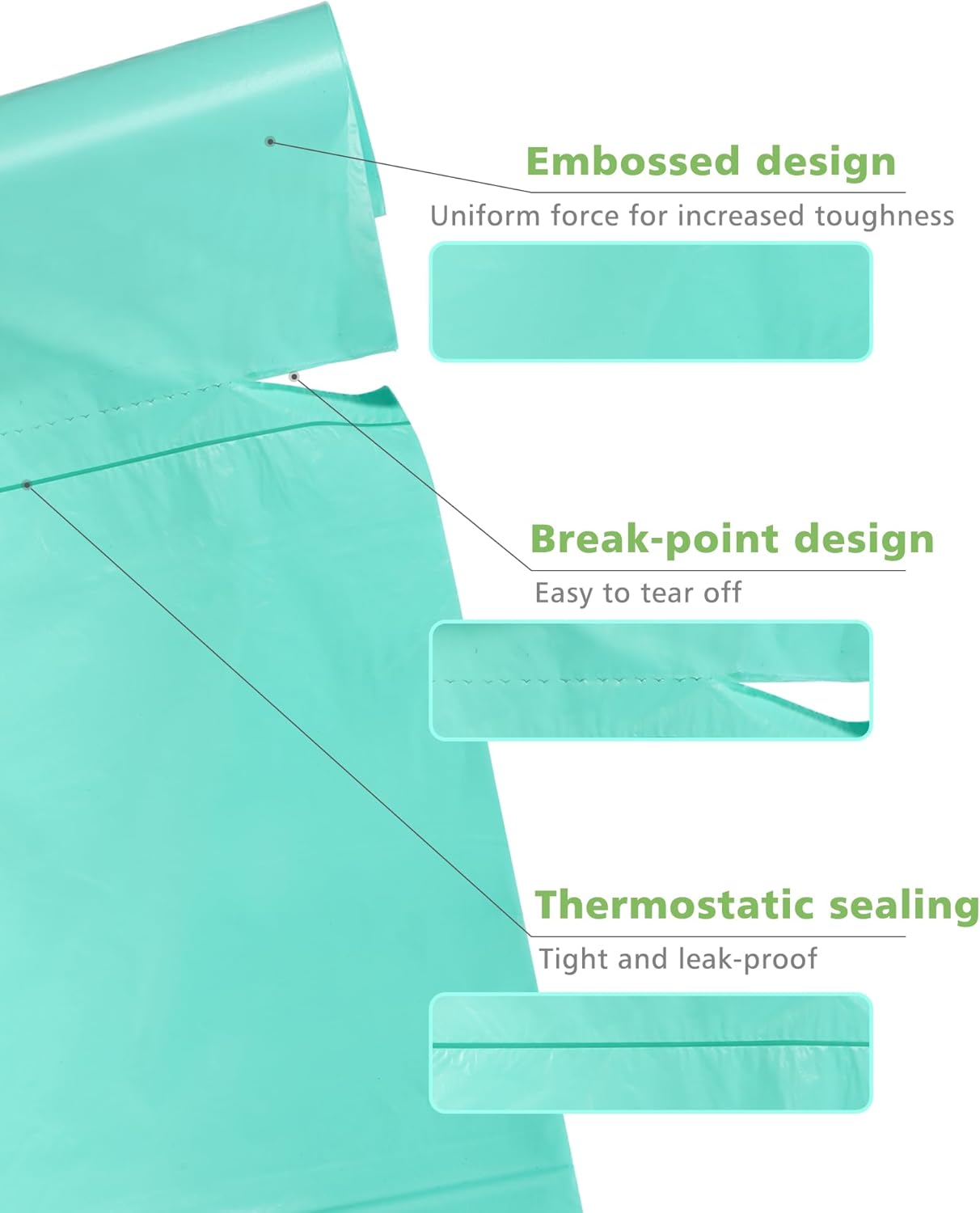 200 Counts AYOTEE Mini Trash Bags,1.2 Gallon Small Compostable Trash Bags,Strong Unscented Compost Bags, Fit 4.5-5 Liter Trash Can,1-1.5 Gallon