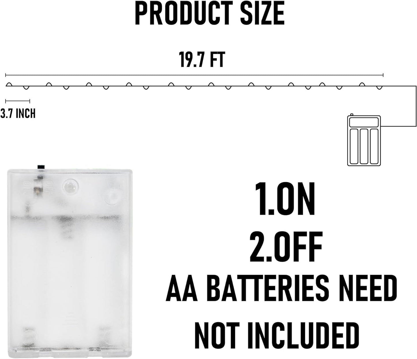 Dazzle Bright Purple and Orange Fairy String Lights, 4 Pack Total 80FT 240LED Copper Wire Battery Operated Waterproof Lights, Halloween Decorations for Indoor Home Outdoor Patio Yard Party Decor