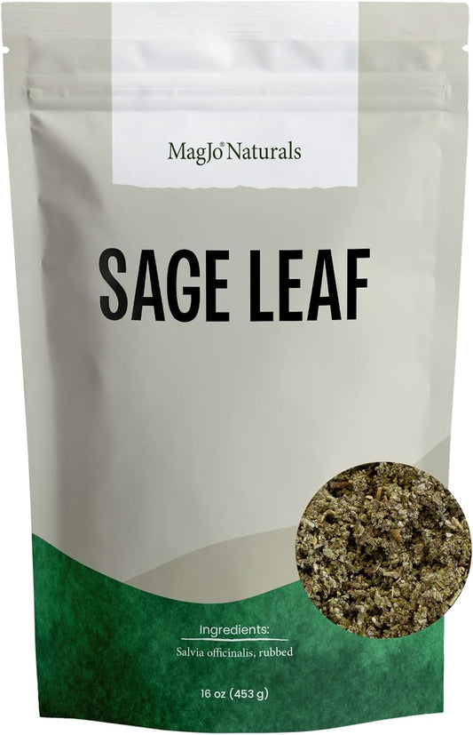 MagJo Naturals, Rubbed Sage (1 Pound Bag) bulk Salvia officinalis