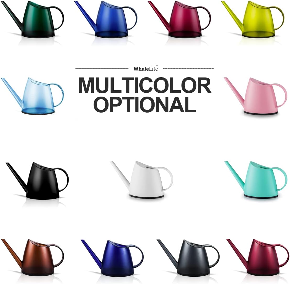 WhaleLife Indoor Watering Can for House Bonsai Plants (1.4L, Light Blue)