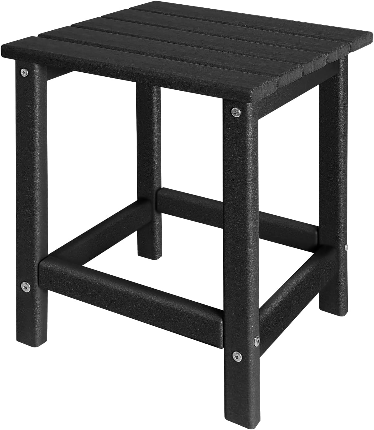 Adirondack Side Table Outdoor, HDPE Small Outdoor Table for Patio,Outside End Table for Porch, Deck, Pool, Weather Resistant/Easy Maintenance/Indoor or Outdoor Use, Back