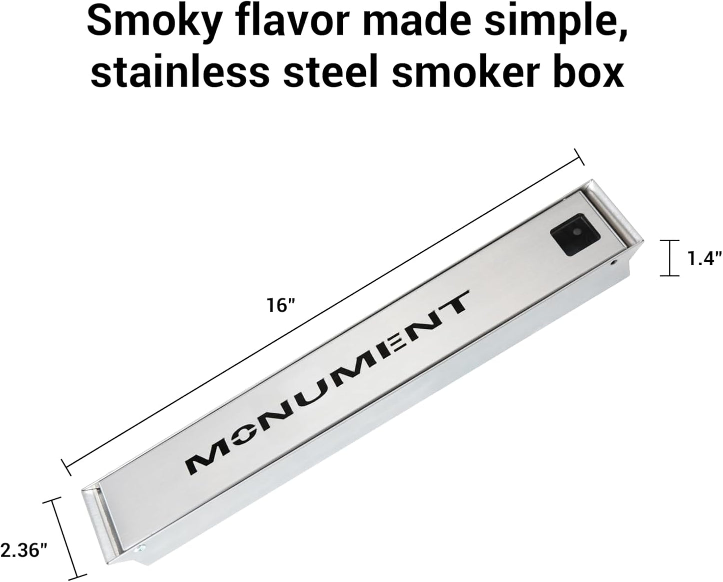 Monument Grills Larger 4-Burner Propane Gas Grills Stainless Steel with Smoke Box(2 items)