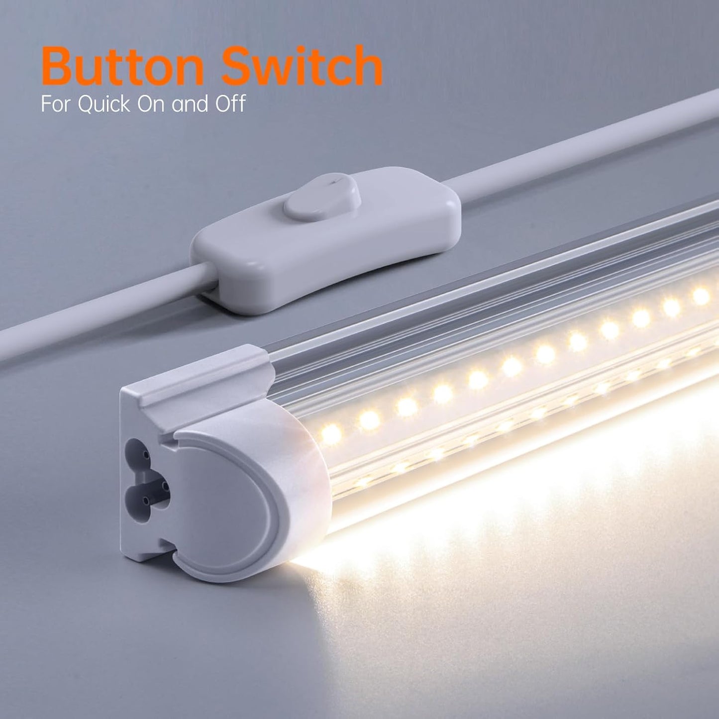 DIY Plant Shelf with Grow Lights and EVA Greenhouse Cover, Plant Stand with Adjustable Rack and Wheels, 8-Pack 192W T8 3000K Full Spectrum Plant Lights for Seed Starting (29.5L x 13.8W x 70.9H)