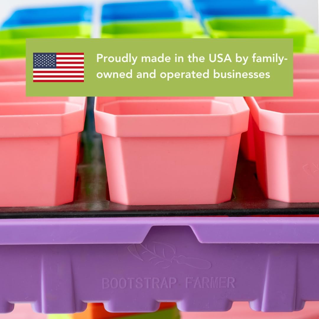 Bootstrap Farmer Ultimate Seed Starter Kit in Black with Humidity Domes for Indoor Seed Starting, Propagating, Germinating